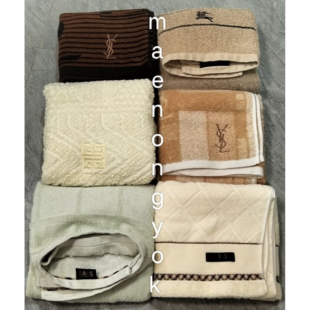 ผ้าเช็ดตัวมือสองแบรนด์ DAKS, BURBERRY