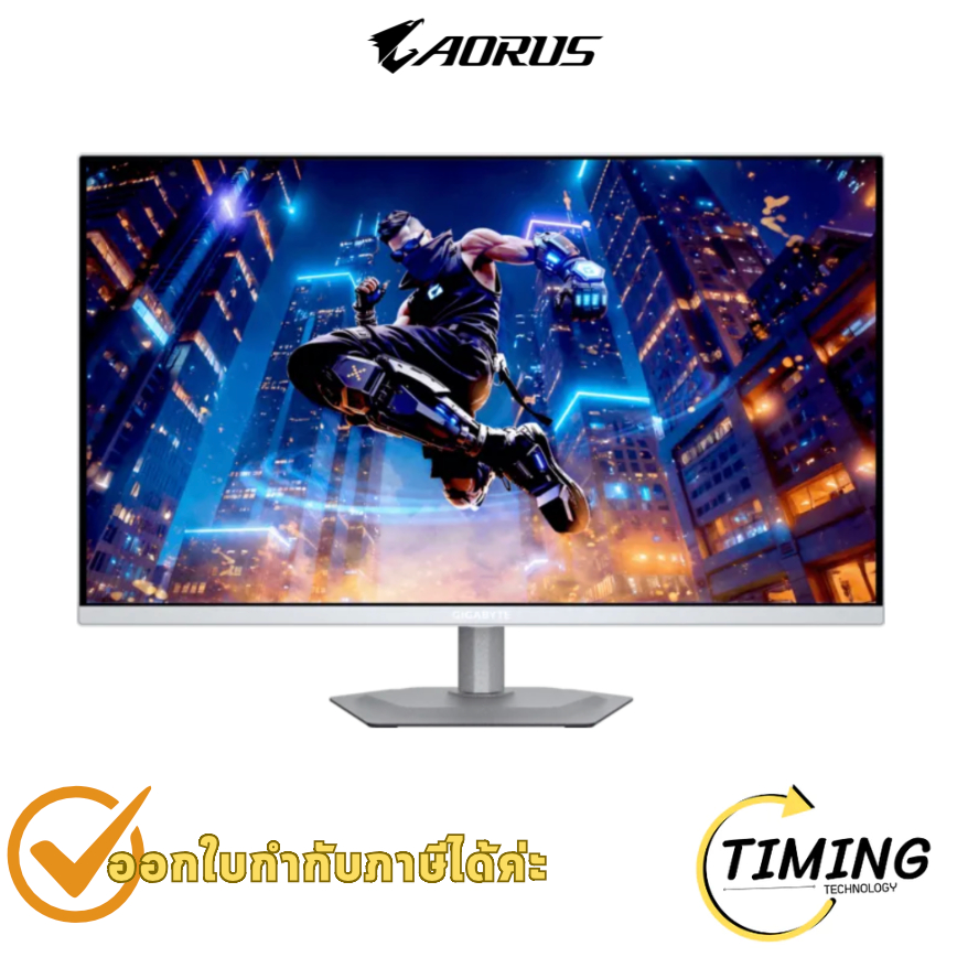 จอมอนิเตอร์ Gigabyte MO27Q2A ICE ขนาด 27 นิ้ว QD-OLED สีขาว (ICE Edition) 280Hz ประกันศูนย์