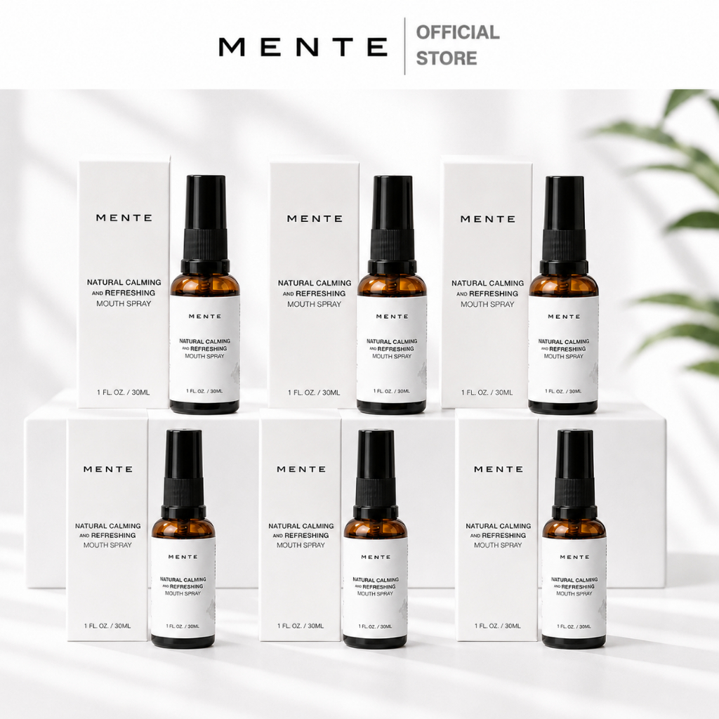 (30ML 6 ขวด) MENTE Natural Calming and Refreshing Mouth Spray สเปรย์พ่นปาก