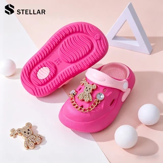 ส่งไวทันใจ✨STELLAR รองเท้าแตะเด็กผู้หญิง กันลื่น พื้นนุ่ม ทนทาน เหมาะใส่เปิดเทอม โรงเรียน ในบ้าน ห้องน้ำ