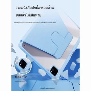 เคสไอแพด gen11 case ipad หมุนได้ 360° หลังใส PU กันกระแทก พับตั้งได้ Gen10/11 Pro11 Air4/5/6/7
