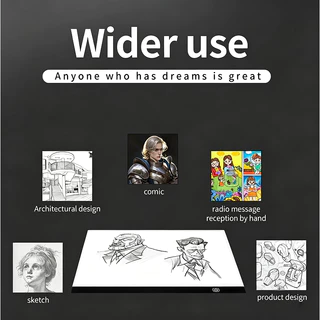 A4 A5 copy table การป้องกันดวงตา Drawing Copy Board การป้องกันดวงต LED กระดานวาดภาพ หรี่แสงได้ 3 ระดับ ใช้ไฟจากUSB