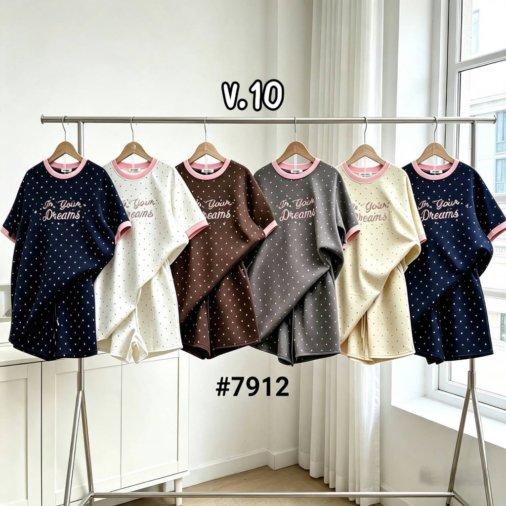 LILY #ตะกร้า3 ชุดเซ็ต 2 ชิ้น [เสื้อ+กก,กป] ผ้าคอตตอลหนานุ่มงานนำเข้า สวยแบบจอสระอึ้ง งานสวยไม่ผิดหวังค่า