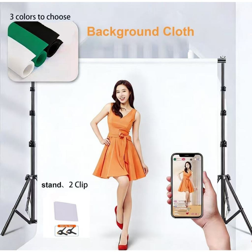 Photography Background Backdrop Green Screen Background Cloth For Photo Studio Chromakey ฉากถ่ายรูป