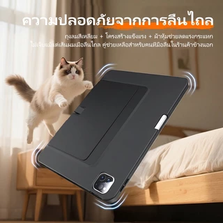 เคสไอแพด gen11 ipad gen10 ขาตั้งแม่เหล็ก ระบายความร้อน ช่องปากกา Pro11 Air4/5/6/7 เรียน วาดรูป