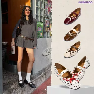 Mellowco รุ่น Mara Ballet Flat รองเท้าบัลเล่ต์หนังพรีเมียม M12-J5043