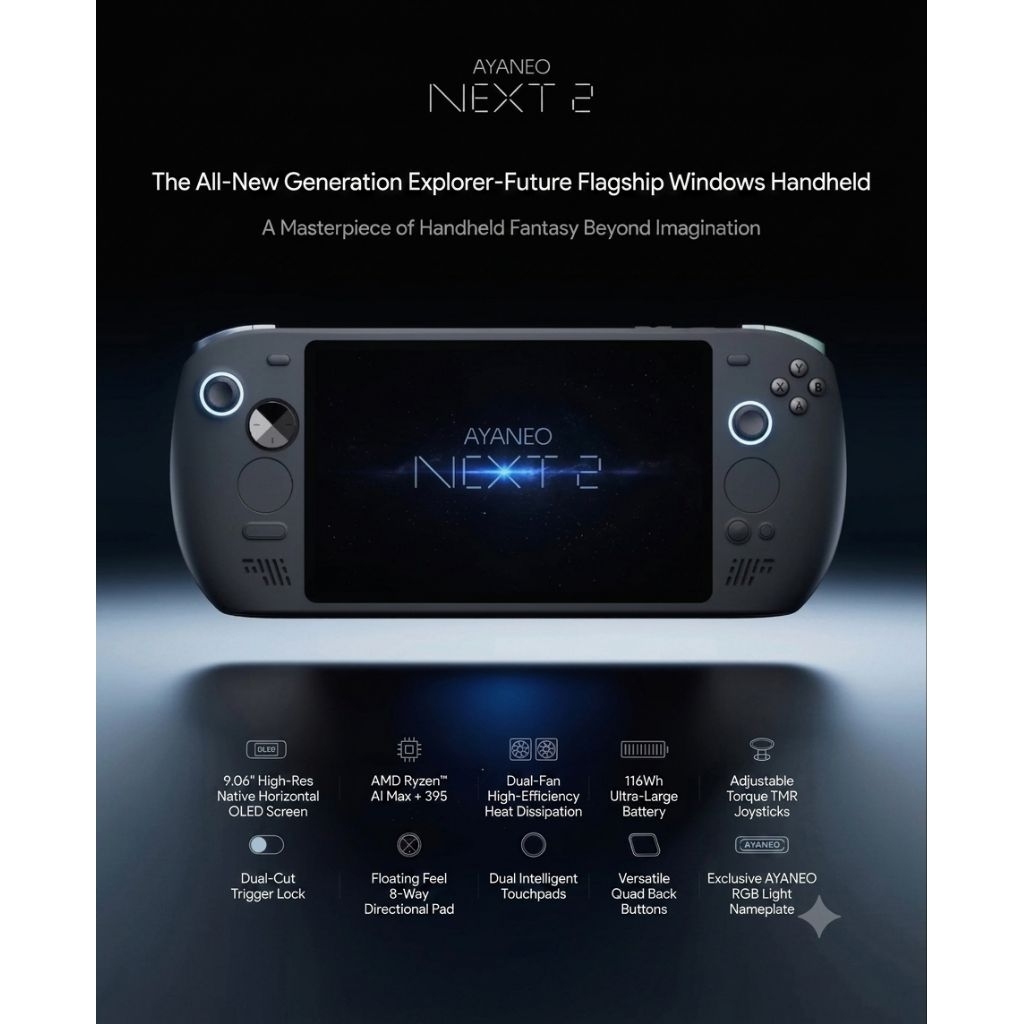 Preorder AYANEO NEXT 2 AI Max+ 395 Handheld Gaming