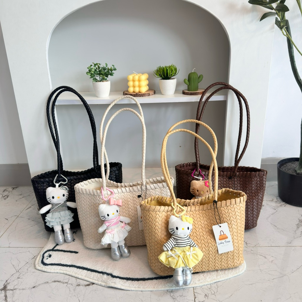 พร้อมส่งจากไทย Lidabagdesign กระเป๋าหนังสาน กระเป๋าสะพายขึ้นไหล่ กระเป๋าผู้หญิง