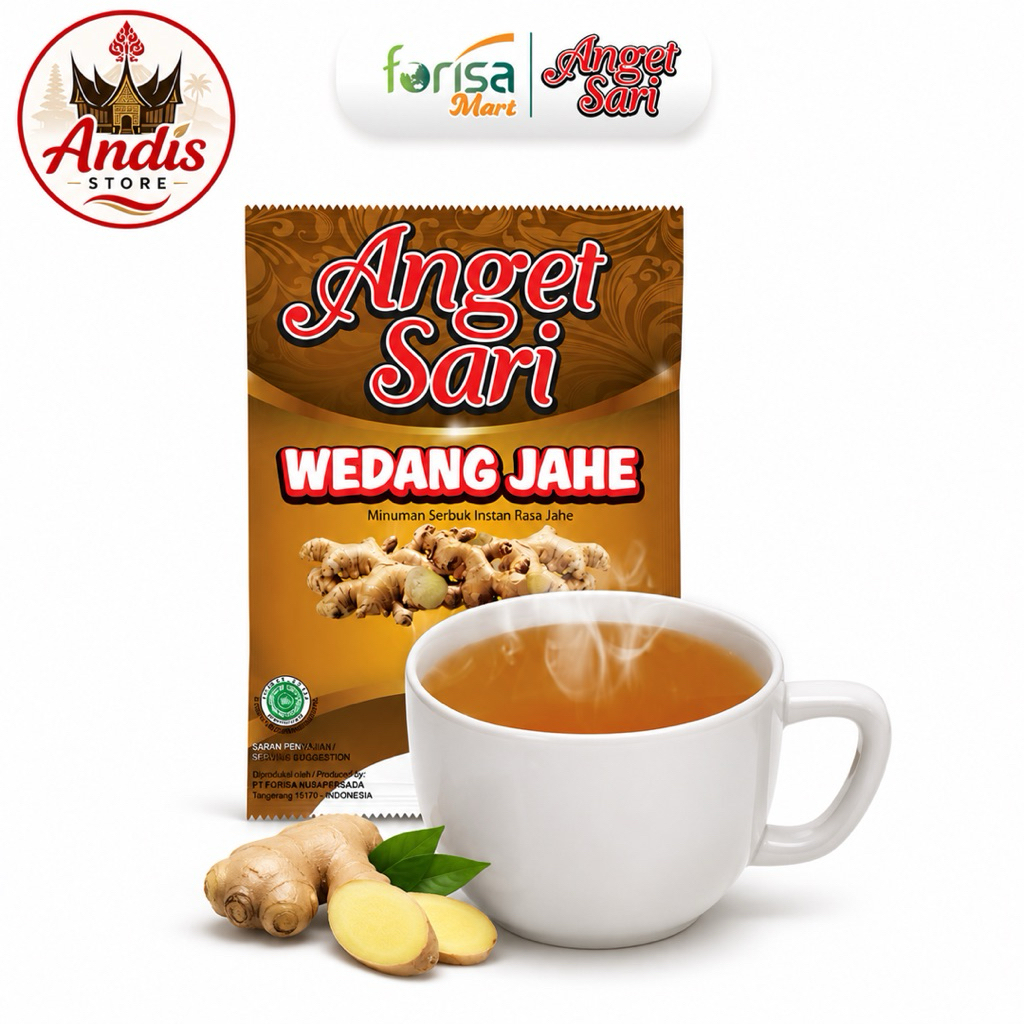 Anget Sari Wedang Jahe Instan 1Sachet 24g | เครื่องดื่มขิงสำเร็จรูป Indonesia | Ginger Drink