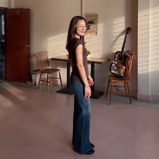 (Preorder 10-14day) APPAREL.STORY- Puff Bootcut Jeans (พัฟ)