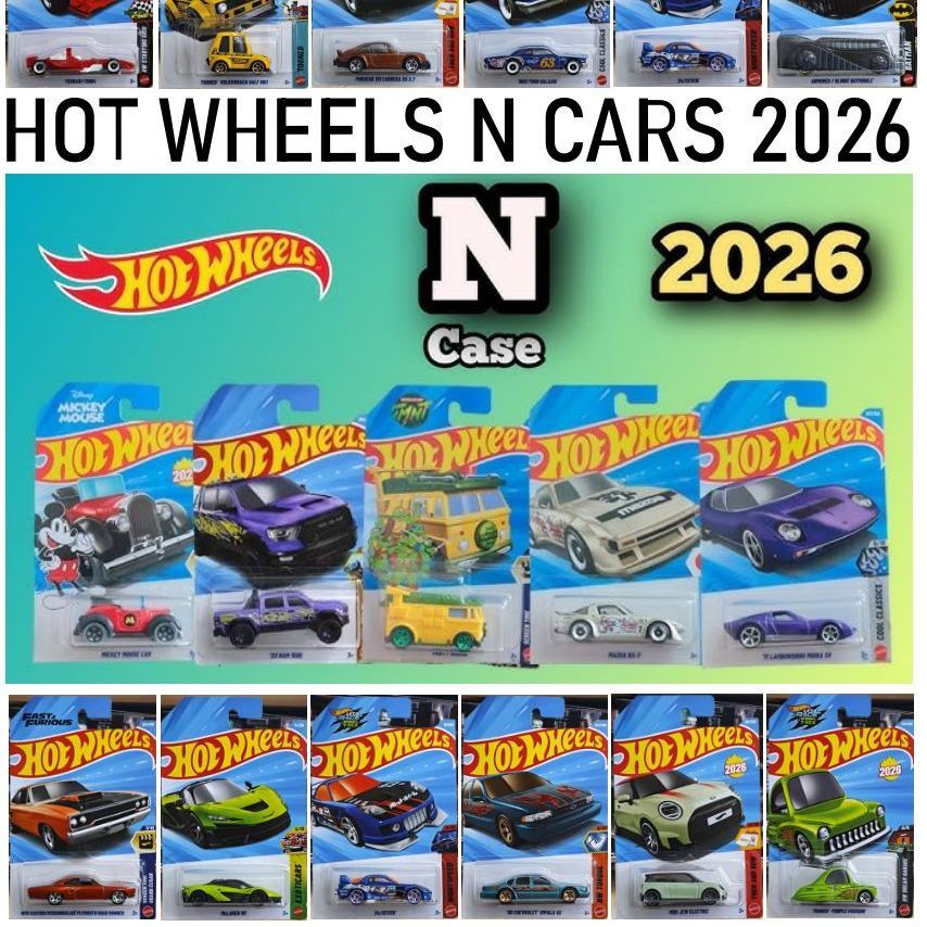 (พร้อมส่ง) เปิดลัง Hot wheels รหัส N ปี 2026 โมเดลรถเหล็ก ฮอตวิว เลือกแบบได้ ลิขสิทธิ์แท้ C4982 Mattel สเกล1/64