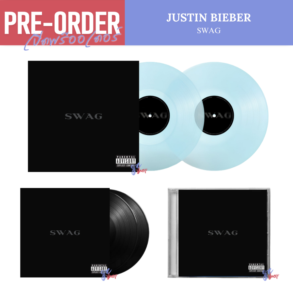 (Pre-Order) แผ่นเสียง Justin Bieber - Swag CD / ซีดี / Vinyl / LP