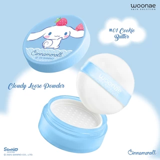 [เซ็ต 3 ชิ้นสุดคุ้ม] Woonae x Cinnamoroll ลิขสิทธิ์แท้ (ลิปบาล์ม + อายไลเนอร์ + แป้งฝุ่น) ซื้อ 1 แถม 2 - วูเน่ เซ็ตแต่งห