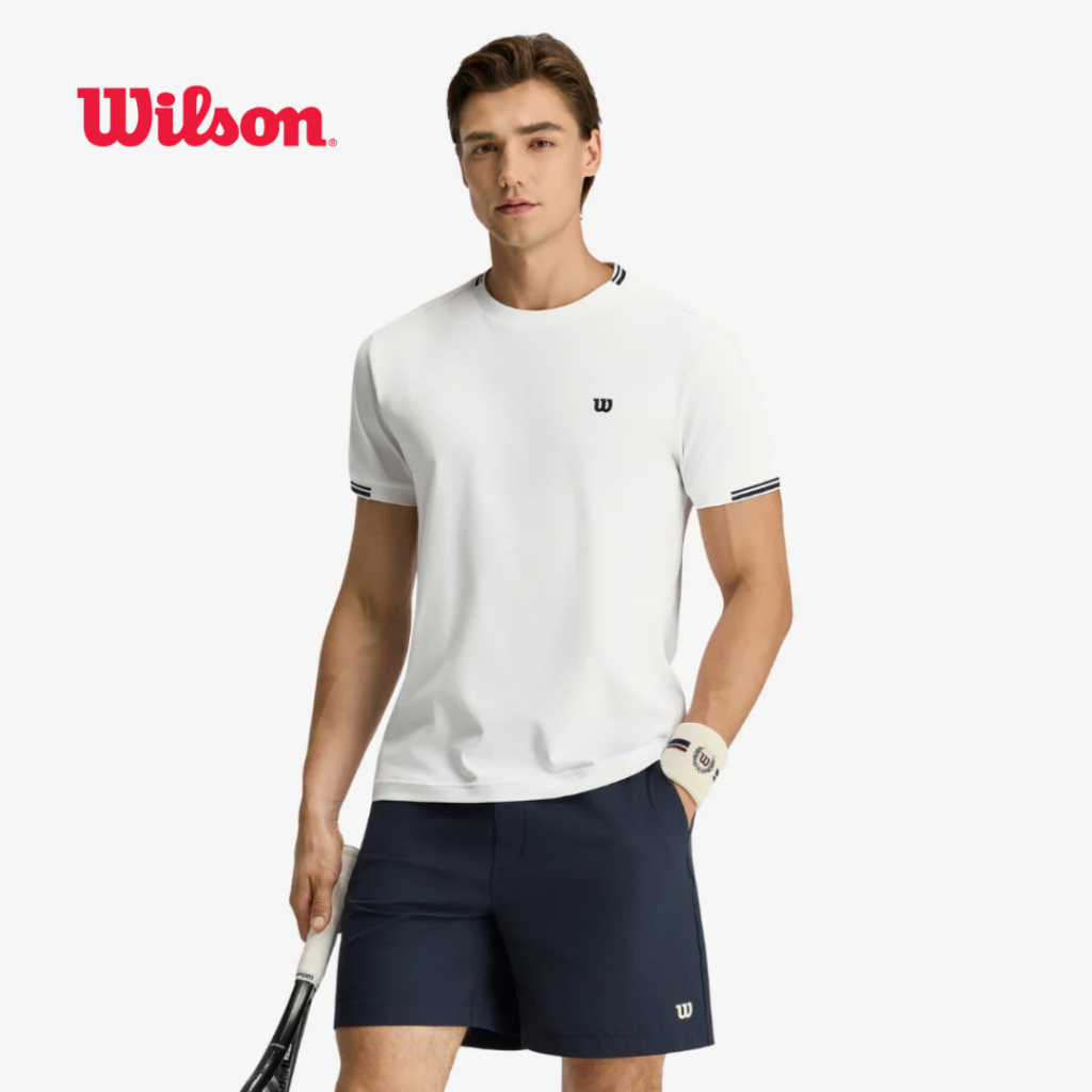 WILSON MEN TIMELESS SS TEE เสื้อยืดผู้ชาย WN00141U112001 OFFICIAL STORE