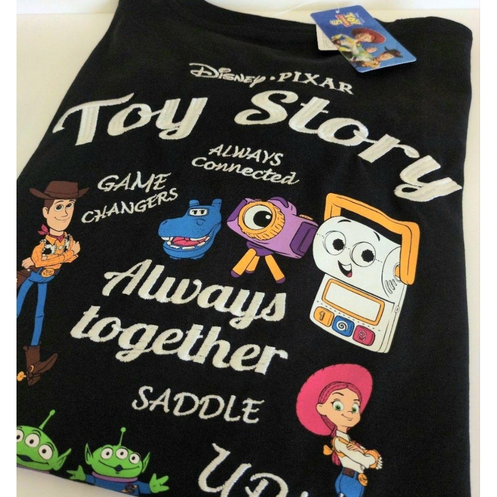 Disney Pixar Toy Story 5 embroidered short-sleeved T-shirt, size M