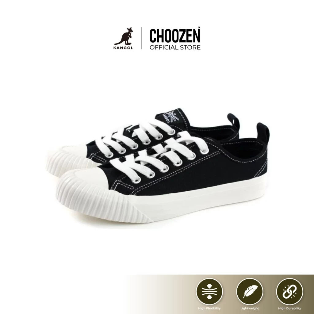 KANGOL Cookie Sneaker รองเท้าผ้าใบ Unisex ผูกเชือก น้ำหนักเบา รองเท้าแฟชั่น รองเท้าลำลอง รองเท้าใส่เที่ยว 69522001