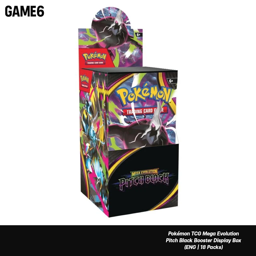 Pokémon TCG Mega Evolution – Pitch Black Booster Display Box (ENG | 18 Packs)