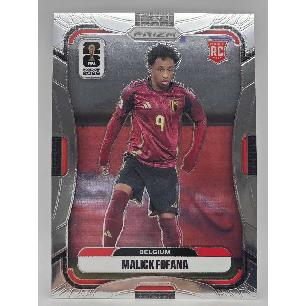 Malick Fofana [Belgium] การ์ดฟุตบอล Panini Prizm FIFA World Cup 2026 ของแท้100% ภาพถ่ายจากสินค้าจริง