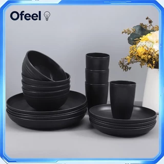 Ofeel ชามฟางข้าวสาลี ชามแกง ชามข้าว ชามมาม่า Pack Set ราคาส่ง Microwave Safe ทนความร้อน ตกไม่แตก bowl ใหญ่ 12cm