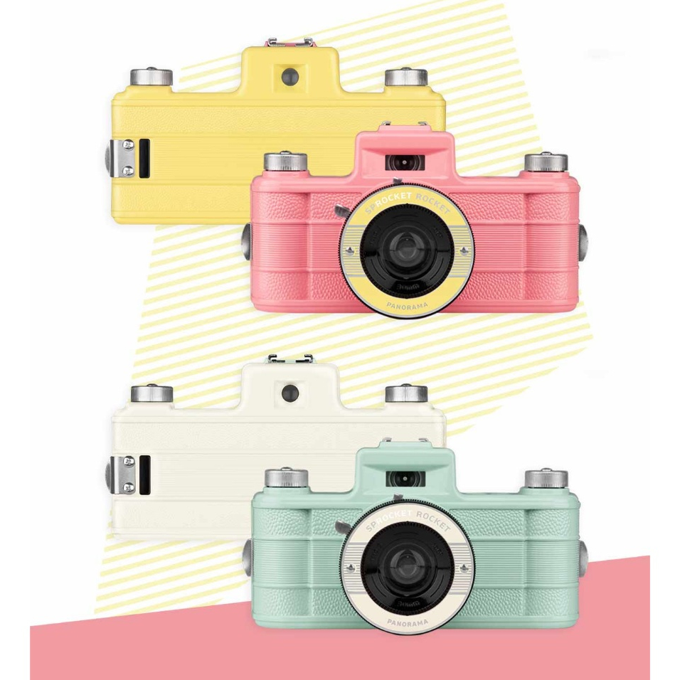กล้องฟิล์มพาโนรามา Lomo Sprocket Rocket 35mm Film Camera กล้องฟิล์ม Panorama lomography lomo