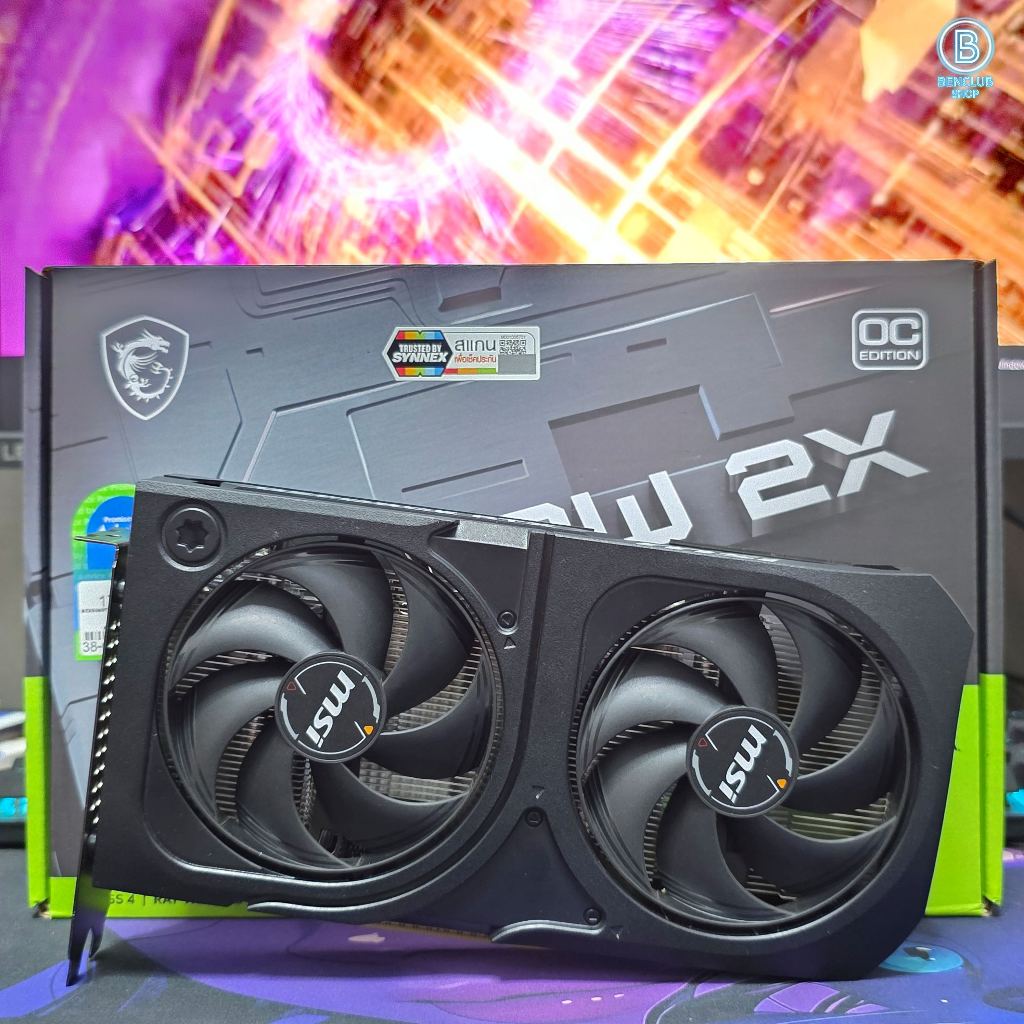 การ์ดจอ MSI RTX 5060 Ti Shadow 2X PLUS OC 16GB GDDR7 สินค้ามือสอง