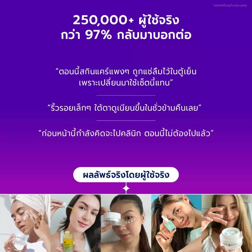 DIVYNE Birthday Multi-Lift Trio | เซตสกินแคร์ โปรโมชั่นวันเกิดครบสูตรลดเลือนริ้วรอย เพื่อผิวอ่อนเยาว์เหนือกาลเวลา thumbnail 7