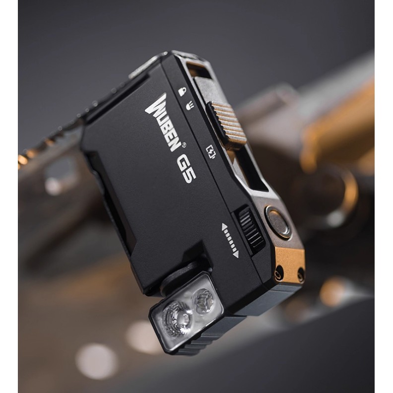 [New]WUBEN G5 ไฟพกพาแม่เหล็ก EDC ให้แสงสว่าง RGB (แดง, ฟ้า) ทนทาน กันน้ำ และชาร์จไฟได้/