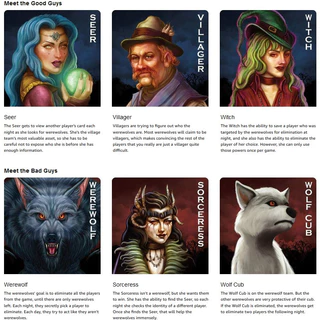 Ultimate Werewolf : Deluxe Edition Board Game (ภาษาอังกฤษ) - บอร์ดเกม เกมล่าปริศนามนุษย์หมาป่า
