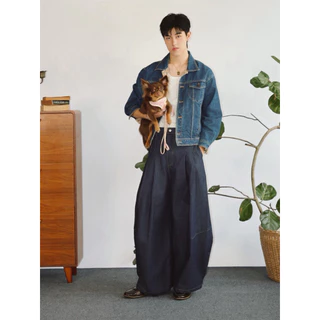 กางเกงยีนส์ Jain hidden denim pants ___