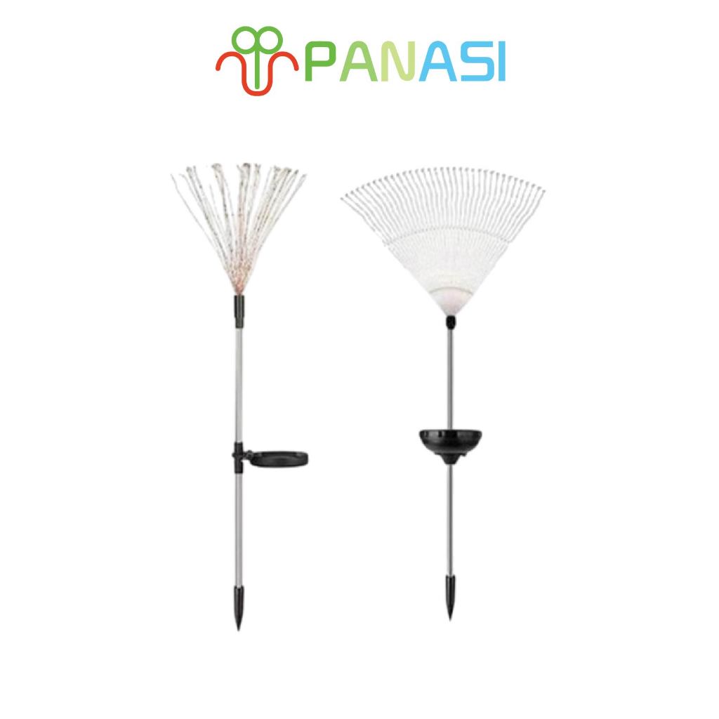 Panasi ไฟโซล่าเซลล์ 120LED โคมไฟสนาม ปรับได้ 8 โหมด ไฟปักสนาม ไฟสวน ไฟกระพริบ