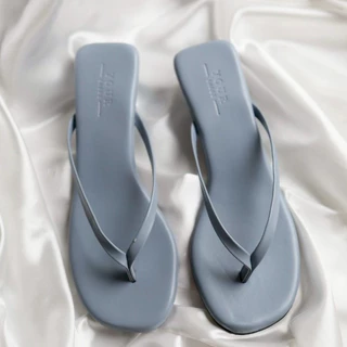 YOURSHOES C3 / รองเท้าส้นสูง 1นิ้ว รองเท้าหูหนีบ รองเท้าหนังนิ่ม