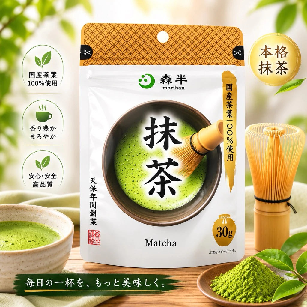 มัทฉะ Morihan Matcha Powder 30g (ซองขาว)