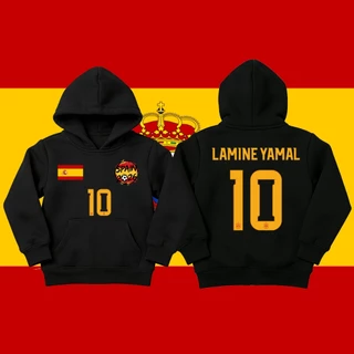 Spain/Football hoodie Lamine Yamal No.19/10 jersey เหมาะสำหรับเด็กและผู้ใหญ่/hoodie/Men's clothing 120CM-150CM/M-3XL