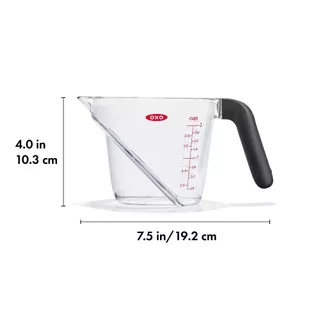 OXO ถ้วยตวง มองปริมาณได้จากมุมบน ขนาด 500 มล. รุ่นญี่ปุ่น l Angled Measuring Cup 500 ml - JPของแท้ 100%