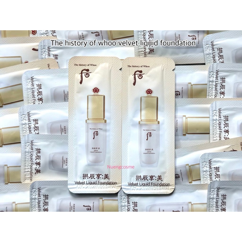 🟡(รองพื้น)(เบอร์ 21)(ขนาด 1ml) velvet liquid foundation