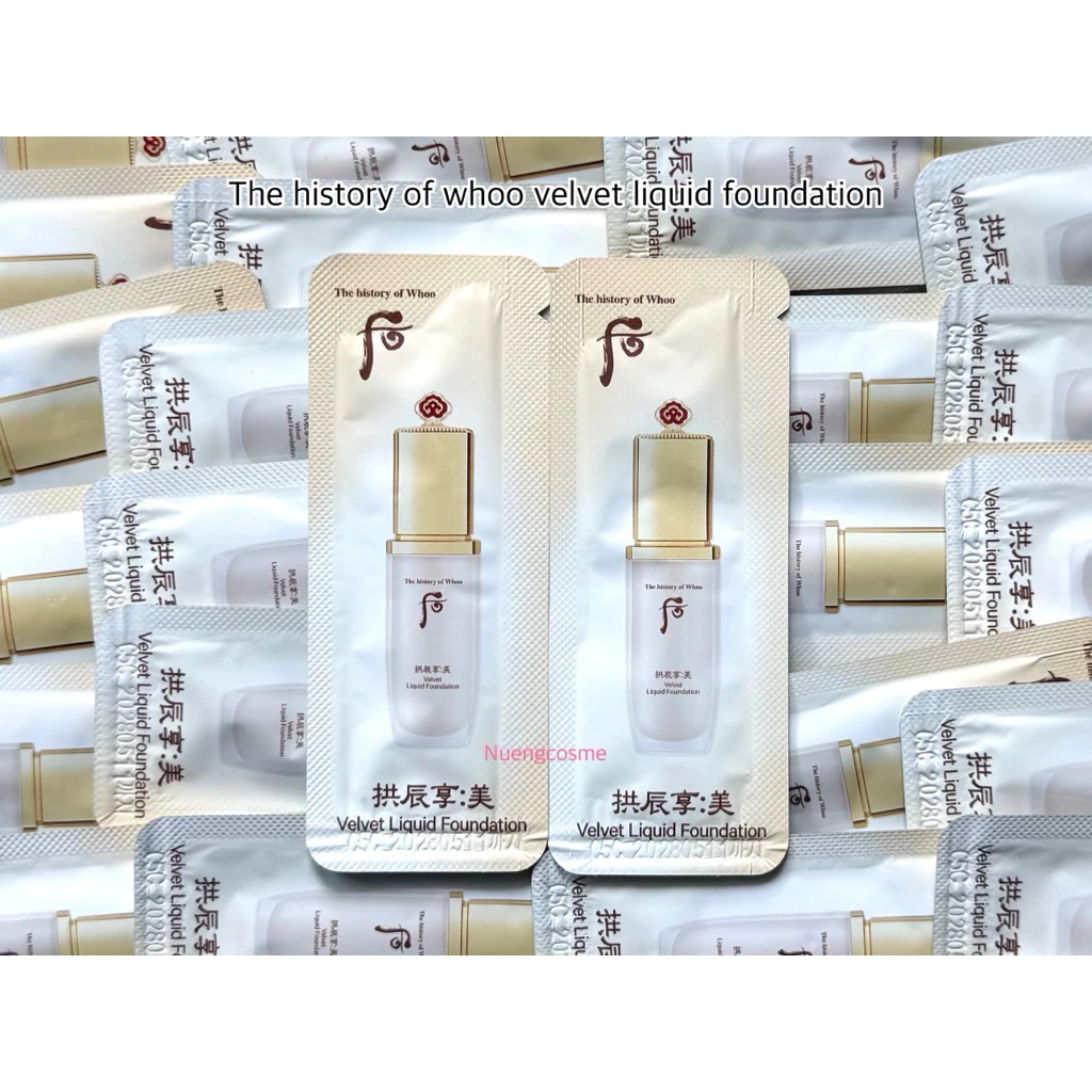 🟡(รองพื้น)(เบอร์ 21)(ขนาด 1ml) velvet liquid foundation