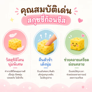 สกุชชี่ สโลว์ squishy สกุชชี่ซาลาเปา สกุชชี่ชีส นุ่มบีบจมคืนตัวช้า คลายเครียด เหมาะกับนักเรียนและวัยทำงาน พร้อมส่งในไทย