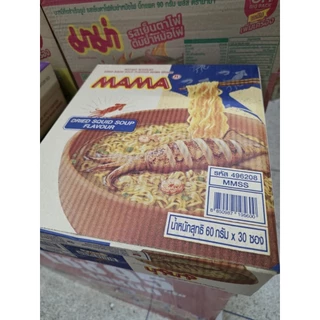 มาม่าไก่เผ็ดซอสเกาหลี และ มาม่าซุปปลาหมึก บรรจุ 30 ซอง
