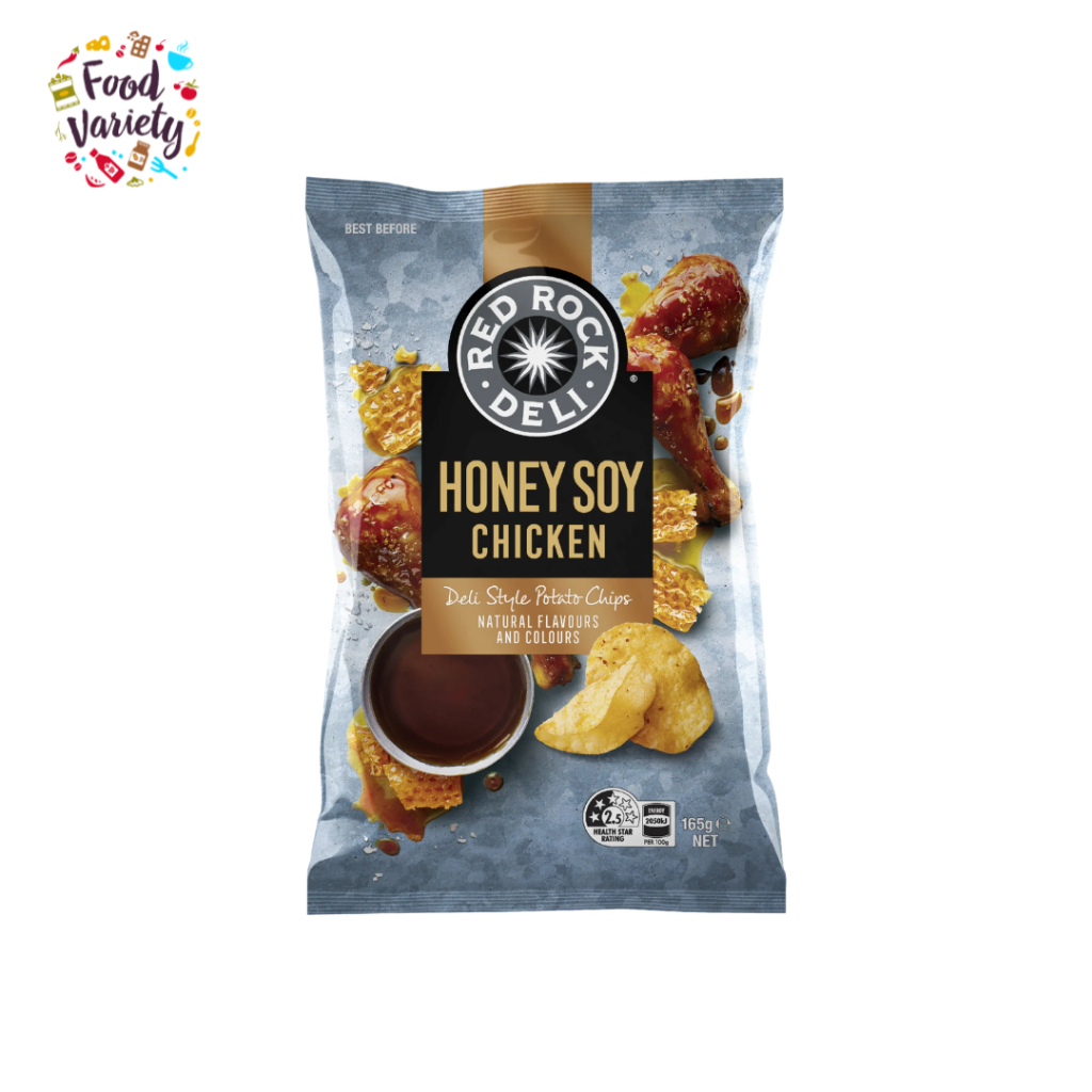 [Best before 6-Dec-2026]Red Rock Deli Honey Soy Chicken Potato Chips 165g