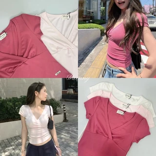 Meenny Closet | AP05 (มีSize) เสื้อยืดสีพื้นเบสิคคอวี