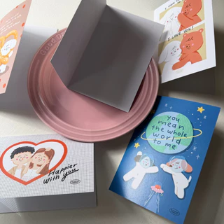 BMCK - การ์ดความรัก (มีซอง) ชุดที่ 3 LOVE CARD การ์ดอวยพรโอกาสต่างๆ