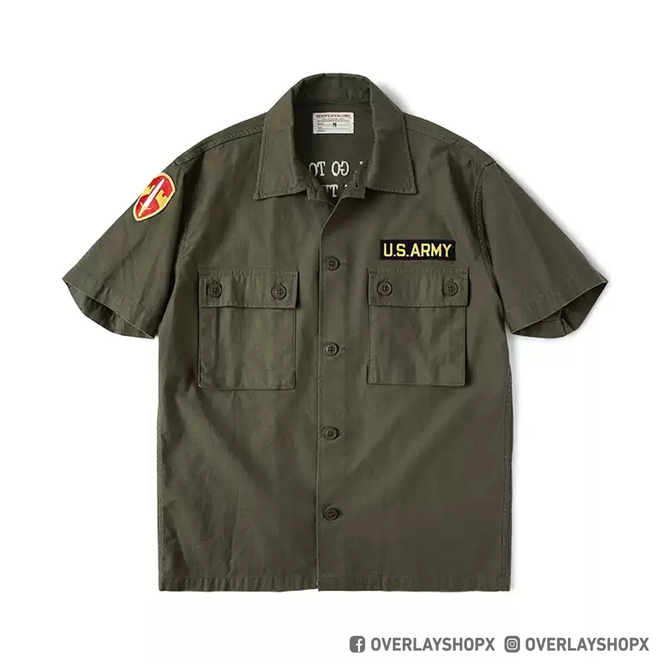 📌NON-STOCK OG-107 SHIRT📌  เสื้อเชิ้ต แขนสั้น เสื้อทหาร แนววินเทจ