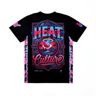เสื้อแขนสั้น และกางเกงกีฬา กางเกงบาสขาสั้น MIAMI HEAT Collection [ มีไซส์ใหญ่ ]