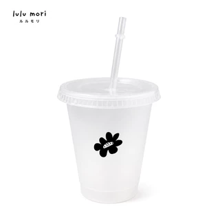 lulu mori | แก้วพลาสติกใสขุ่น Reusable Cup 475 ml.