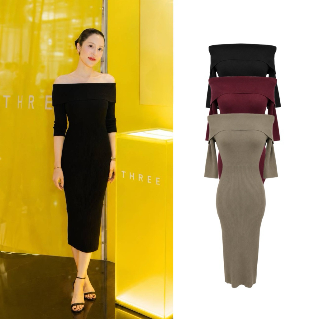 LITAS : MONROE DRESS เดรสปาดไหล่ เดรสออกงาน