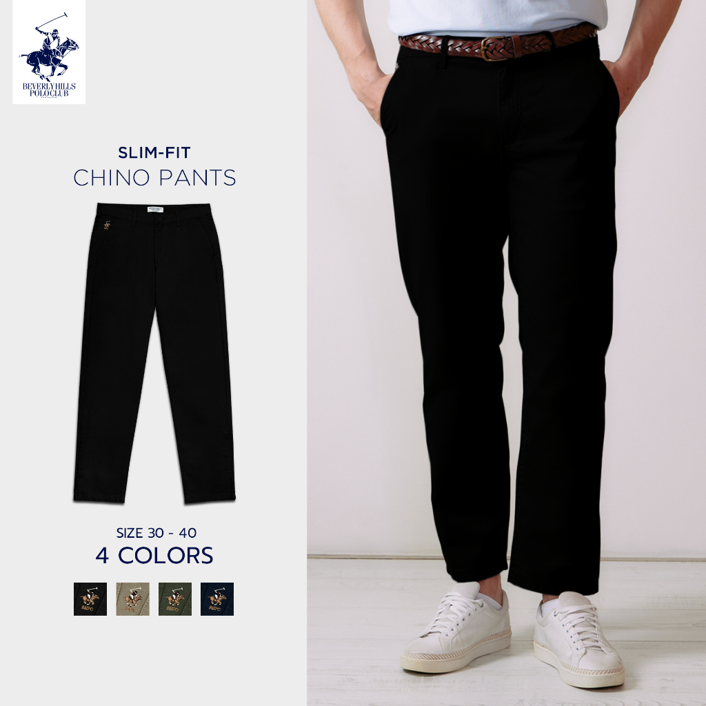 BEVERLY HILLS POLO CLUB  กางเกงขายาว Chino SlimFit รุ่น BS1S001