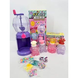 (พร้อมส่งจากไทย) Squishy Maker DIY kit ชุดทำสกุชชี่ 4ตัว พร้อมของตกแต่ง ของขวัญวันเกิด พวงกุญแจ