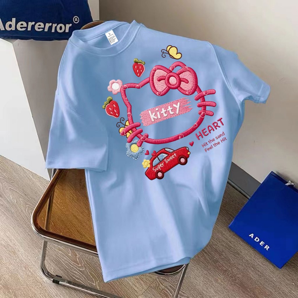 พร้อมส่ง.BK-1557-SHORT เสื้อยืดแขนสั้น ดีไซน์น่ารัก ใส่ได้ทุกโอกาส ผลิตจากผ้าเนื้อนุ่ม สวมใส่สบาย ระบายดี