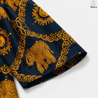 KORU เสื้อฮาวาย ลายช้างโครุพรีเมียม