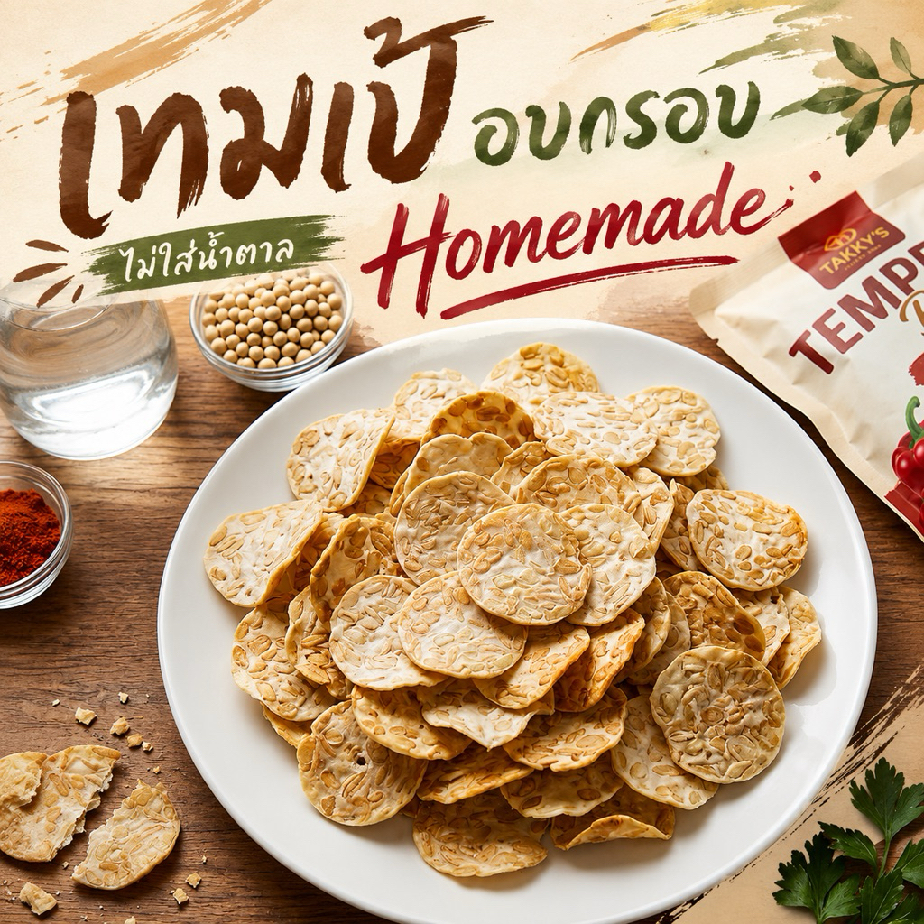 (New!)TEMPEH BITE เทมเป้อบกรอบ